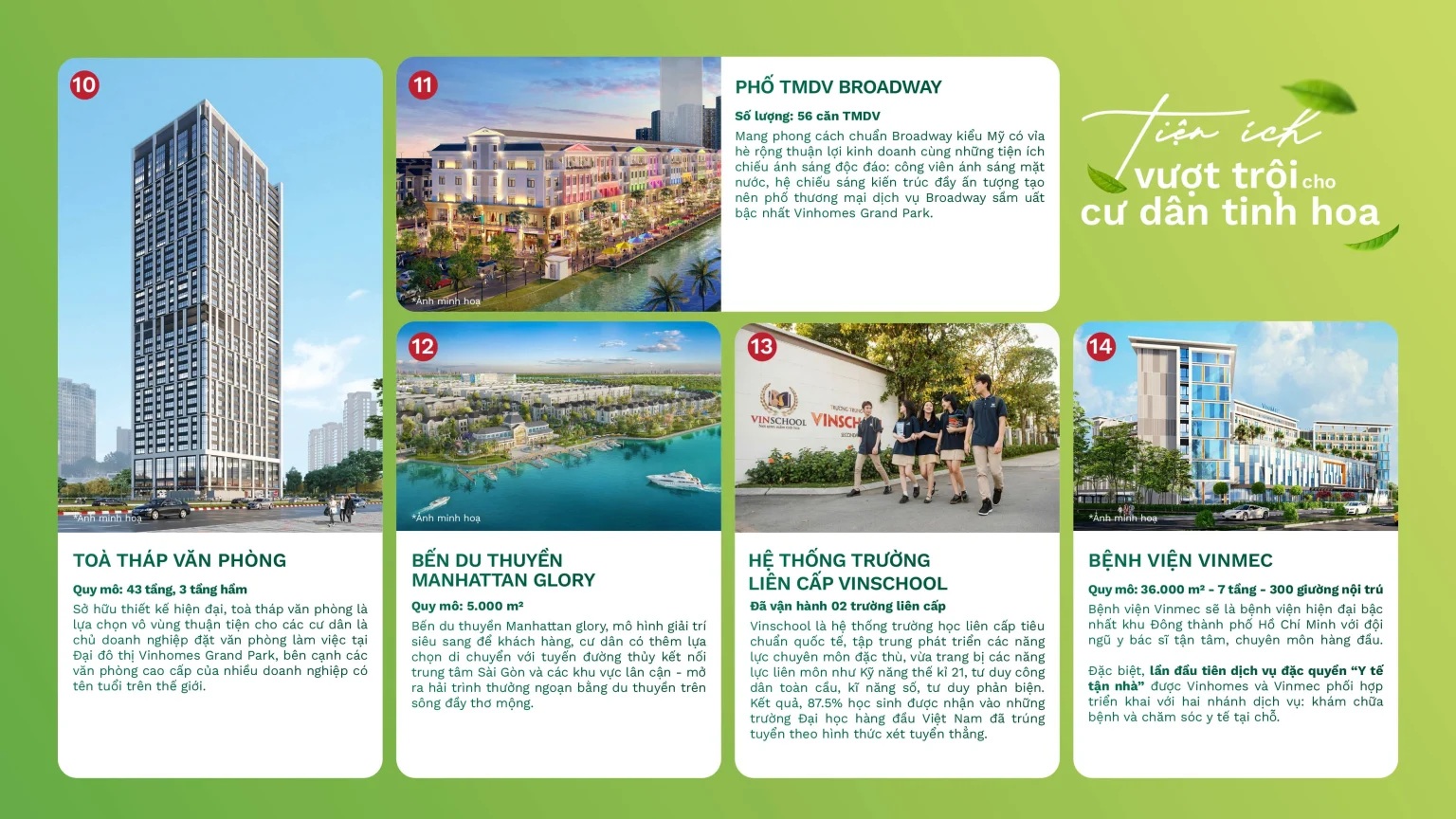 Tiện ích Vinhomes Grand Park