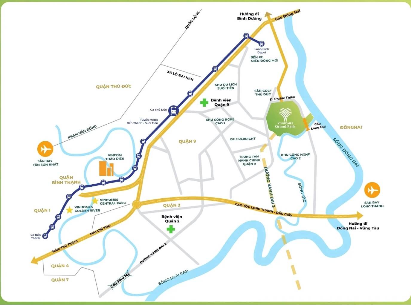 Vị trí Vinhomes Grand Park