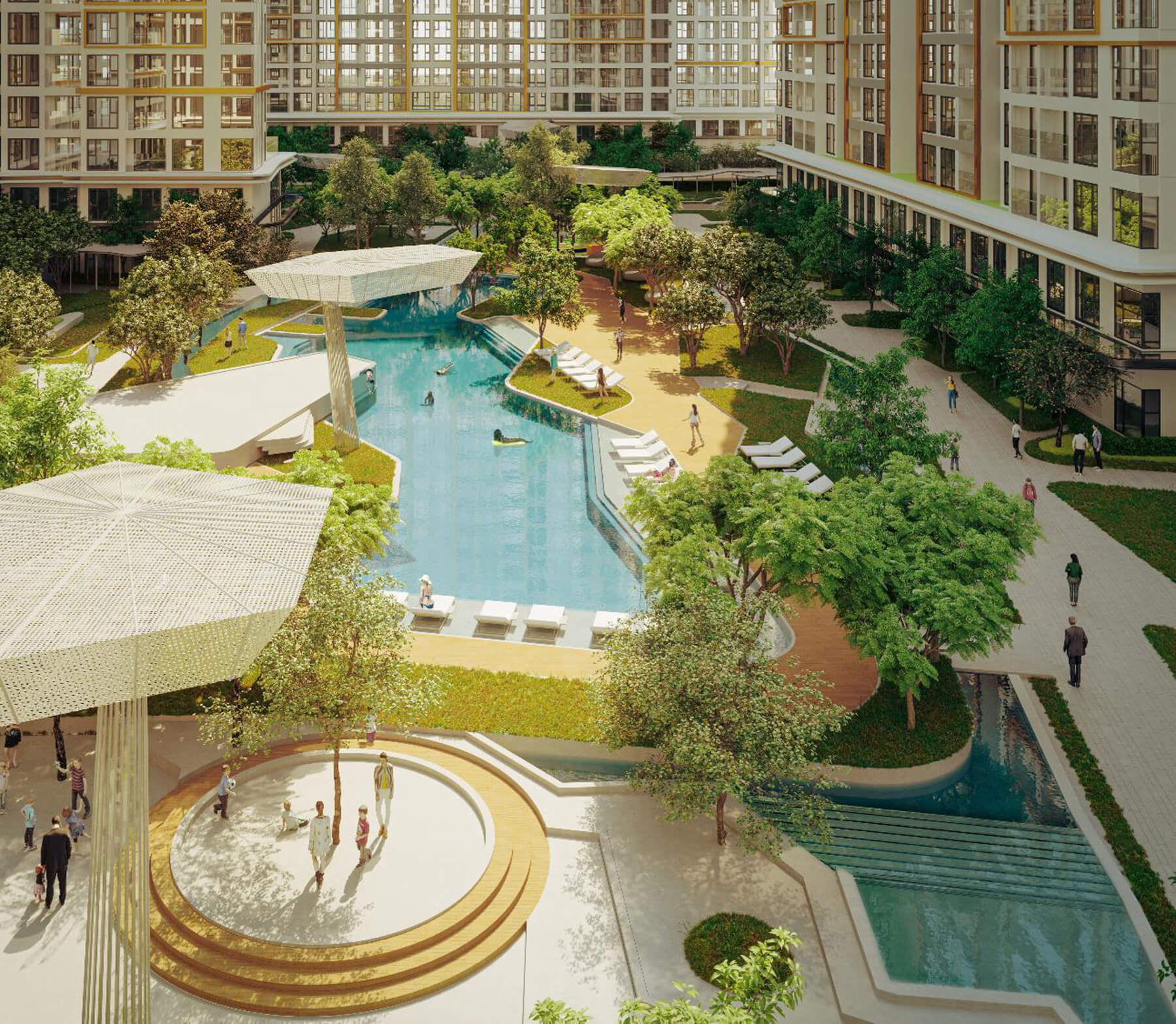 cảnh quan Masteri Centre Point