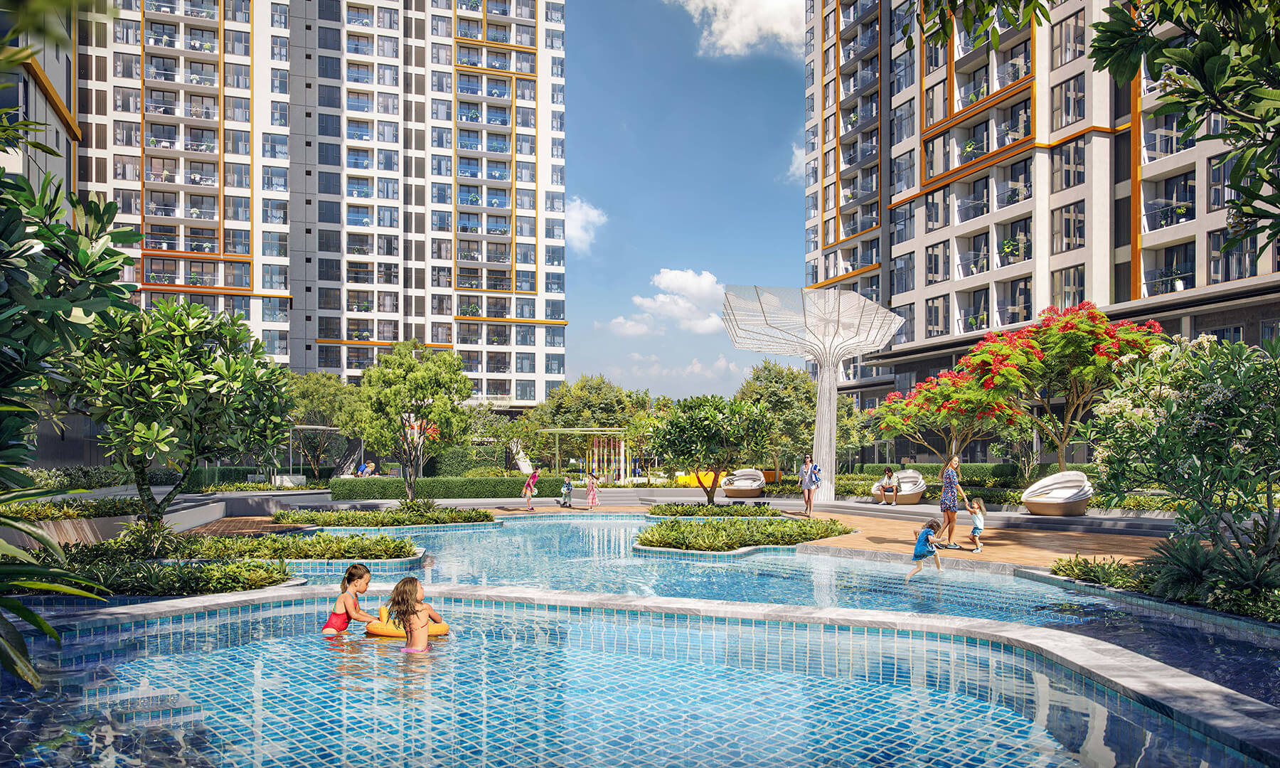 Tiện ích hồ bơi Masteri Centre Point