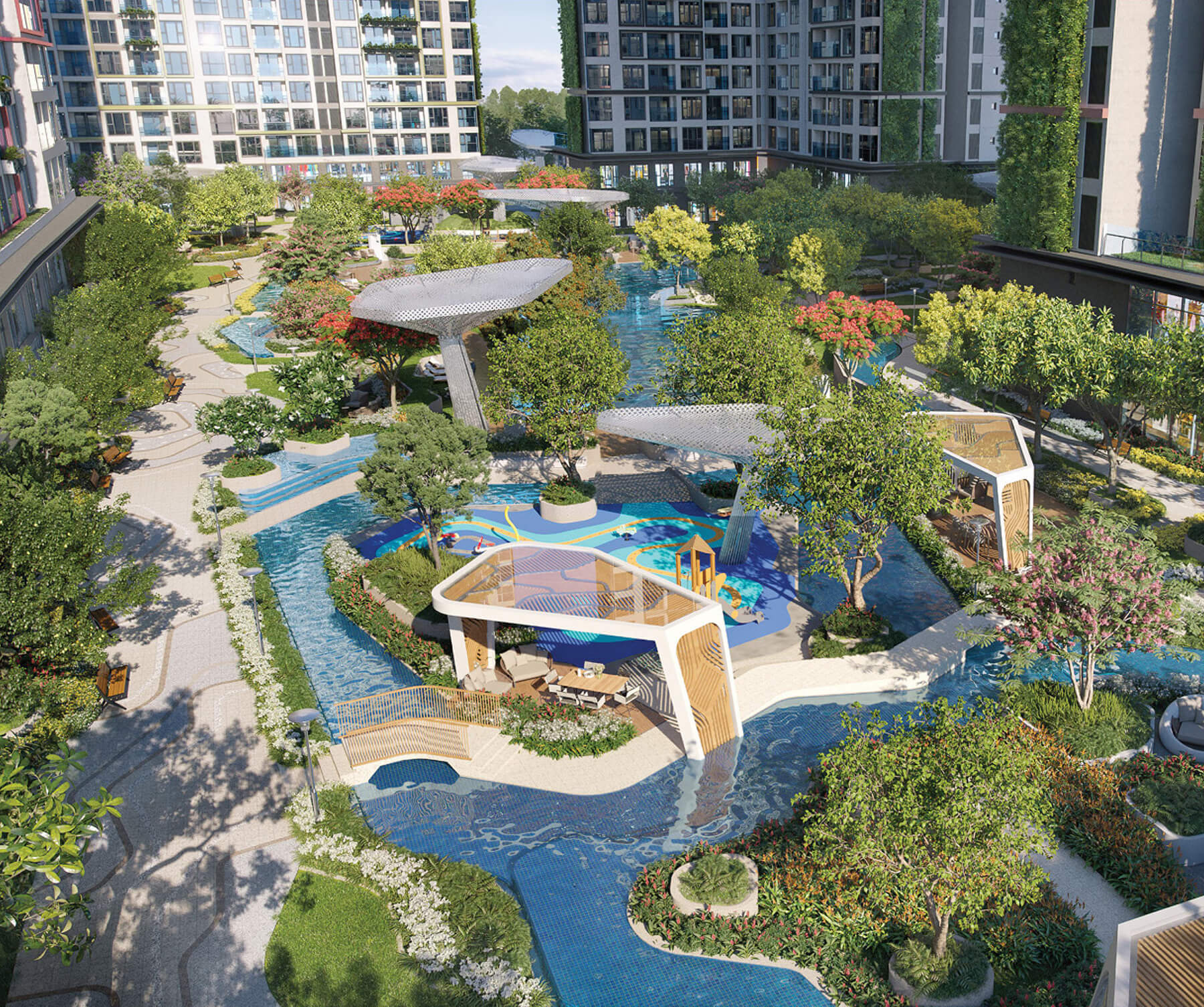 View nội khu Lumiere Boulevard